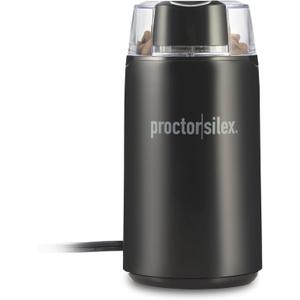 Proctor Silex Electric Coffee Grinder for Beans, Spices and More, Stainless Steel Blades, Makes upto 12 Cups, Black Proctor Silex Electric Coffee Grinder for Beans, Spices and More, Stainless Steel Blades, Makes upto 12 Cups, Black