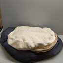 Love's cabin Round Donut Cat and Dog Cushion Bed, 25in Pet Bed for Small or Medium Dogs, Anti-Slip & Water-Resistant Bottom, Soft Durable Fabric Pet Beds, Washable Calming Cat & Dog Bed Camel (25.0"L x 25.0"W x 7.0"Th)