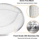 BYKITCHEN Stainless Steel Spatter Shield for Ninja Fg551 Foodi Smart XL Grill, Ninja XL Grill Accessories, Air Fryer Replacement Parts for Ninja 6 in 1 Smart Xl Indoor Grill