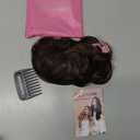 ALXNAN Clip in Hair Extensions for Women,Chocolate Brown with Dark Brown Long Wavy Hair Extensions Clip Ins 4PCS 24 Inch Synthetic Soft and Natural Thick Hair Pieces for Women