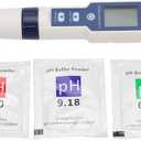 Water Test Pen, EZ-9909SP 5-in-1 Meter for PH TDS EC Salt Temp Measurement, Digital Water Quality Analyzer, Aquarium Water Testing Meter