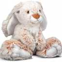 Melissa & Doug Burrow Bunny Stuffed Animal Plushie with Big Feet, Floppy Ears & Fluffy Tail, Adorable Pretend Play Toddler Toys for Girls & Boys 3+
