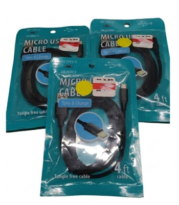 JACENT Micro USB Cable 3 Pack 4  FT