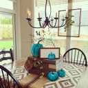 Halloween 12Pcs Artificial Velvet Pumpkins Sets Assorted Size Handmade Fake Foam Fall Harvest Decorative for Kitchen Party Table - Blue