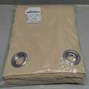 NICETOWN Biscotti Beige Blackout Curtains 84 inches Long for Bedroom - Thermal Insulated Solid Grommet Room Darkening Window Treatments Sound Reducing for Living Room (2 Panels, W52 x L84)