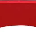 LZY Spandex Fitted Stretch Table Cover for 6 ft or 4ft or 8ft Folding Table, Rectangular Cocktail Tablecloth, Perfect for Party or Banquet, 72" x 30" (Rectangular)