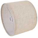 eige Lamp Shade, Large Drum Lampshade 13''Top X 13'' Bottom X 10'' High, Replacement Lamp Shade Natural Linen Hand Crafted for Table Lamps Floor Lamps Chandelier Lamp, Easy Assembly Required