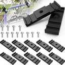 12 Pcs Chain Link Fence Mount Fastener Bracket Clip for Standard Fence Sign Mounting Support Rack Banner Display