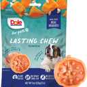 Dole for Pets Freshly Fetched Lasting Chew, Pumpkin Flavor Dog Treats, 8oz, 5ct | Flavored with Real Veggies, No Wheat, Corn, Soy, Artificial Flavors, Colors, Preservatives, or Animal Products (8 Ounce (Pack of 2))