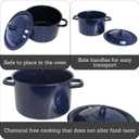 IMUSA 6.0qt Enamel Stock Pot, Blue