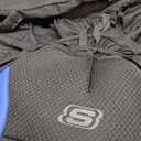 Skechers Memory Foam Car Seat Covers, Air Cool Mesh Thick Seat Covers, Car Seat Covers Front Seats Airbag Compatible, Automotive Comfort & Protection for Most Cars, Vans, Trucks, SUVs, Blue (Black and Blue)