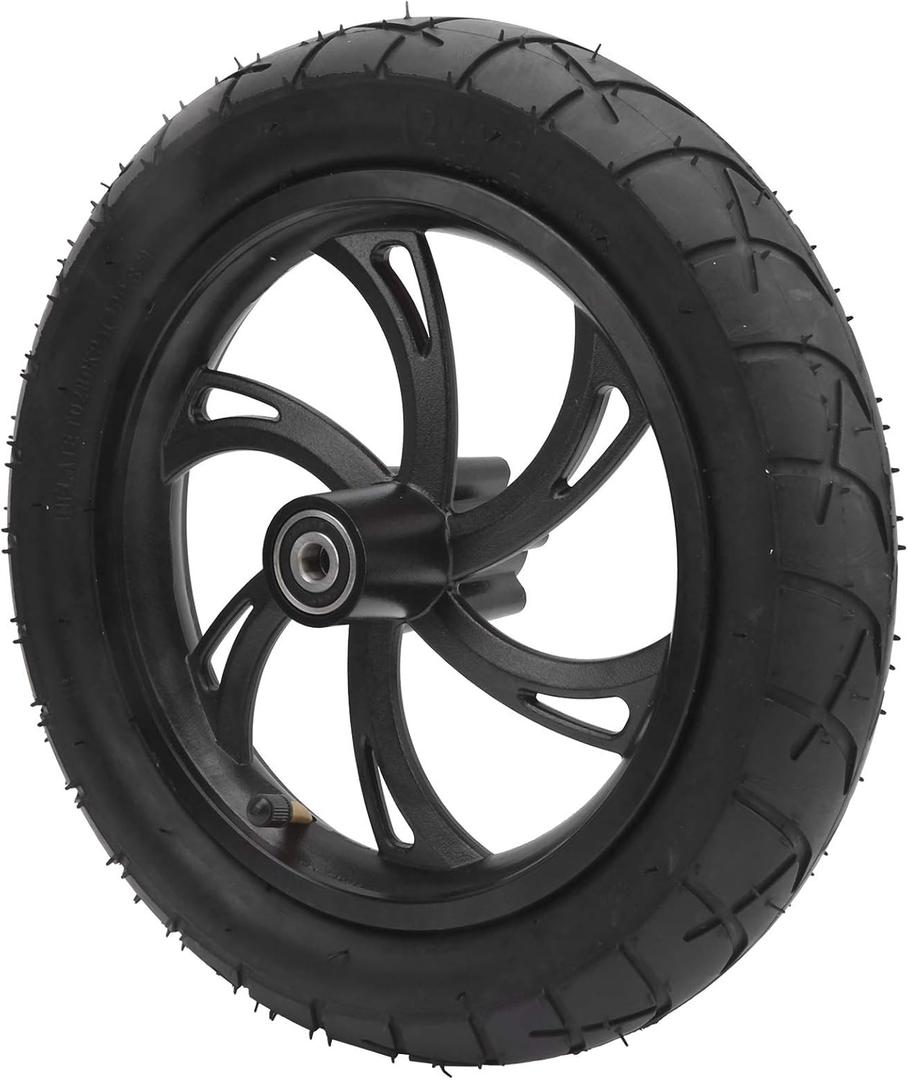 12 Inch Wheel Tire Rubber Aluminum Alloy Electric Scooter Tire with Wheel Hub Scooter Tyre Replacement for Electric Bicycles Scooters