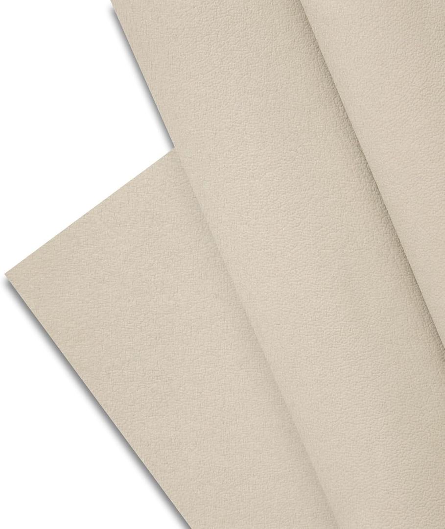Majestic Giftware PVC Faux Leather Fabric 5 Yard (G38-54X180) | Tan Crosshatch Synthetic Vinyl Faux Leather Sheets by The Yard for DIY Crafts, Upholstery | Waterproof & Easy to Clean (Tan-g38-54x180)