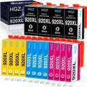 920XL Compatible Color Ink Cartridges Replaccement for HP 920 920XL 920 XL Compatible with Officejet 6500 6000 7000 7500A 6500A Printer (4 Black, 4 Cyan, 4 Magenta, 4 Yellow, 16-Pack)