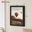 11x17 Picture Frame 4 Pack, Textured Black Solid Wood, Wall Gallery Poster Frame