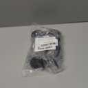 QCAA Heavy Duty Zinc Die Cast Handrail Bracket, Powder Coated, Matte Black, 5 Pack, Made in Taiwan