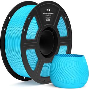 ELEGOO PLA Filament 1.75mm Sky Blue 1KG, 3D Printer Filament Dimensional Accuracy +/- 0.02mm, 1kg Spool(2.2lbs) Fit Most FDM 3D Printers