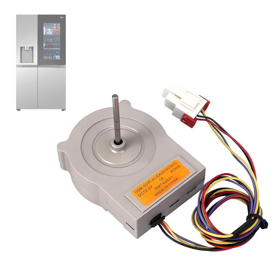 EAU63923603 Refrigerator Evaporator Fan Motor Assembly Compatible with LG and Ken-More Refrigerators Replaces AP6317197 EAU65058305 PS12383671 EAP12383671 EAU63923606 - DC 12V/1.0 A