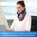 Velpeau Neck Brace for Neck Pain and Support, Soft Cotton Pads, Cervical Collar Restricting Cervical Motion, Relieves Discomfort and Spine Pressure (Foam Padded Neck Brace, One Size)