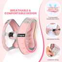 Fragraim Weighted Vest for Women Men - 8lb/10lb/12lb/16lb/22lb/25lb/30lb Weight Vest with Reflective Stripe, Detachable Phone Pouch, Ideal for Walking, Strength Training, Running, Workout, Cardio (Pink)