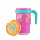 Reduce® Mug Poochy Pals Stainless Steel Insulated Mug with Temperature Adjusting Lid - Dual-Wall Vacuum, Cupholder Friendly - Keeps Drinks Hot, 14oz