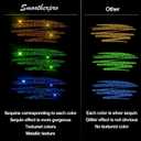 SMOOTHERPRO Glitter Gel Pens 12 Colors, Vibrant, Sparkly Metallic Pens for Coloring, Journaling & Scrapbooking Colored Gel Pens for Adults