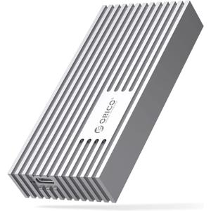ORICO 40Gbps NVMe SSD Enclosure, M.2 to USB-C Adapter for NVMe M-Key 4TB SSD 2280, Aluminum M2 External SSD Case, Compatible with Thunderbolt 3/4 USB3.2/3.1/3.0/Type-M234-Silver