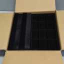 SPAKOWN Jewelry Organizer for Drawer, Adjustable Velvet Jewelry Tray, Stackable Necklace Organizer Earring Holder Organizer Ring Tray Jewelry Storage Display Drawer Inserts Set of 9 (Black)