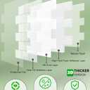 Yoillione Peel and Stick Backsplash for Kitchen: Self Adhesive Wall Tiles for Bathroom - Vinyl Thick Back Splash Tile (10, White)