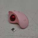 seenda Wireless Trackball Mouse, Bluetooth Ergonomic Rollerball Mouse Rechargeable Multi Devices USB/Bluetooth Connection Thumb Control Mice Compatible for Mac/Android/Windows Computers, Pink
