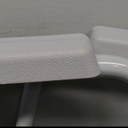 Drive Medical 11148-1 Folding Steel Bedside Commode Chair, Portable Toilet, Supports Individuals Weighing Up To 350 Lbs, with 7.5 Qt. and 13.5 Inch Seat, Grey