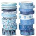 Mr. Pen- Washi Tape Set, 21 Rolls, Assorted Sizes, Ocean Breeze, Washi Tape for Journaling
