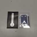 Uyiton for iPhone 17-Pro-Max Camera-Lens Protector: Bling [Not Easy to Break][Strong Adsorption][Case-Friendly] Metal Tempered Glass Rear Camera Screen Cover - Glitter Blue