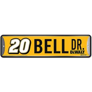 Rico Industries NASCAR Racing Metal Street Sign 4" x 15" Home Décor - Bedroom - Office - Man Cave