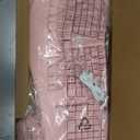 MEETION Ergonomic Keyboard and Mouse Combo, Split Wireless Design, Pink