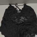 Namifin Sexy Lingerie for Women Lace Teddy Lingerie Snap Crotch Bodysuit (XX-Large, Black)
