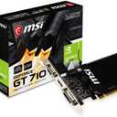 MSI Gaming GeForce GT 710 1GB GDRR3 64-bit HDCP Support DirectX 12 OpenGL 4.5 Heat Sink Low Profile Graphics Card (GT 710 1GD3H LP) 