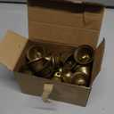 30 Pieces Craft Bells Small Brass Bells for Crafts Mini Vintage Bells with Spring Hooks Tiny for Hanging Wind Chimes Making Dog Training Doorbell Wedding Decor, 1.65 x 1.5 Inch(Bronze)