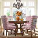 Halloween Chair Covers Set of 4 Cute Ghost Pumpkin Dining Room Slipcovers Stretch Parsons Chair Seat Protectors Halloween Decor-4PCS (One Size, Pink White)