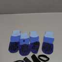 EXPAWLORER Anti Slip Dog Socks to Prevent Licking Paws, Dog Shoes for Hot Pavement, Dog Booties for Hardwood Floors, Dog Boots & Paw Protectors with Grippers for Small Medium Large Senior Dogs Blue M (Pair of 2)