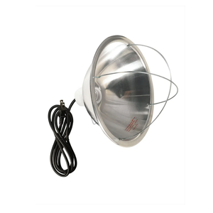 Brooder Lamp with Bulb Guard;10.5 Inch Reflector and 6 Foot Cord (250 Watt; 18/2 SJTW)