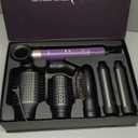 7 in 1 Blow Dryer Brush Set  Hot Air Styler for Fast Drying, Curling, Straightening & Volumizing  Ionic Hair Dryer Brush with 1500W Power  No Heat Damage for All Hair Types  Lilac