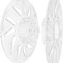 3D Printer Reusable and Removable Filament Spool, Clear Transparent Plastic Reusable Spool Fit for Bambu Lab 1.75mm PETG,PLA,ABS,TPU Refill 1kg (Filament Not Include)