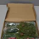 ProSuites 60 Pcs Artificial Pine Branches Christmas Greenery Stems Pine Picks Xmas Stems Pine and Cypress Branches Red Berries Christmas Holiday Decoration, DIY Christmas Garland Wreath