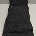 Queekay Fleece Lumbar Support Pillow 3 Section Back Pillow Office Chair for Back Support Comfortable Lumbar Cushion for Car Seat Pain Relief Sofa Rest(Black)