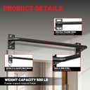 PAPABABE Wall Mounted Pull Up Bar, Chin Up Bar, Strength Training Pull-Up Bars Chin Up Bars for Home Gym