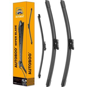 AUTOBOO 24"+20" Windshield Wipers Blades Replacement for Porsche Macan 2014-2024 with 15 Inch Rear Wiper Blade -Original Factory Quality (Pack of 3)