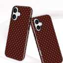 Jusy Compatible with MagSafe Polka Dot Case for iPhone 16e/17e, Cute Aesthetic Polka Dots Magnetic Phone Case, Soft TPU and Hard PC Protective Phone Cover for Women GirlsShiny - Brown