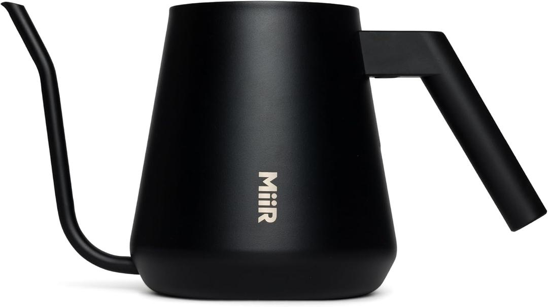 MiiR New Standard Pour-Over Kettle - Precision Angled Spout & Thermometer for Perfect Brewing, 1L Kettle for Smooth Pour-Over