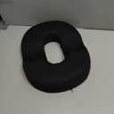 Donut Pillow Seat Cushion,Memory Foam Ergonomic Hollow Cushion,Breathable Cushion Pad for Long Sitting Office Workers,Black